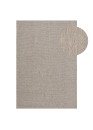 Tapis en laine tressée beige COPENHAGUE