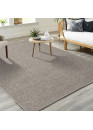 Tapis en laine tressée beige COPENHAGUE