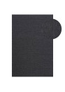 Tapis en laine tressée gris anthracite COPENHAGUE