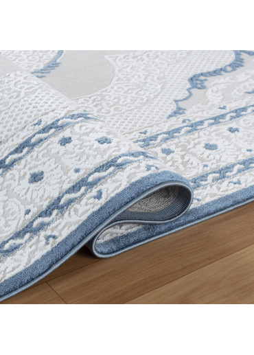 Tapis oriental crème bleu MADRID 66