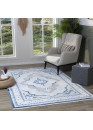 Tapis oriental crème bleu MADRID 66