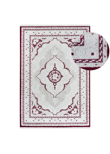 Tapis crème orientale rouge MADRID 66