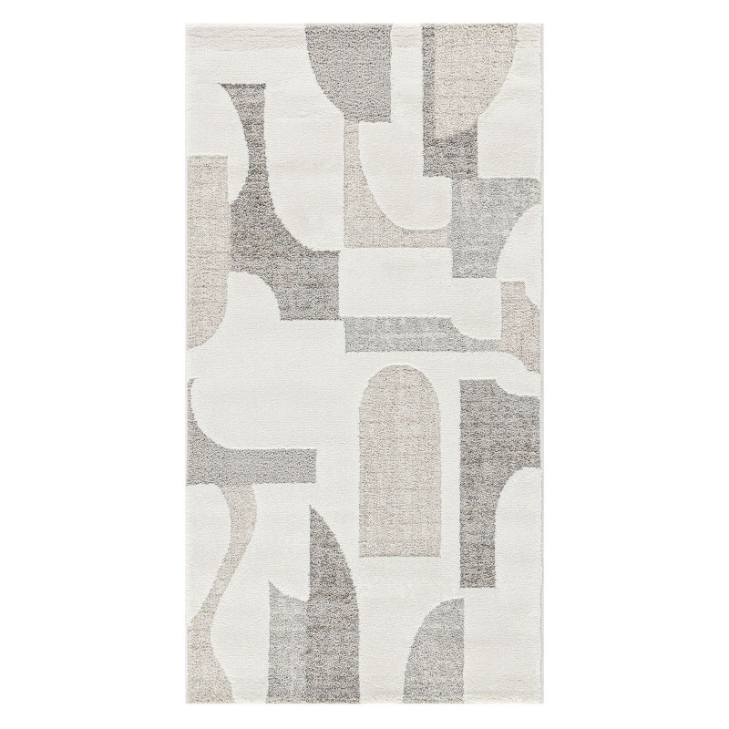 Tapis abstrait crème beige MONACO 60