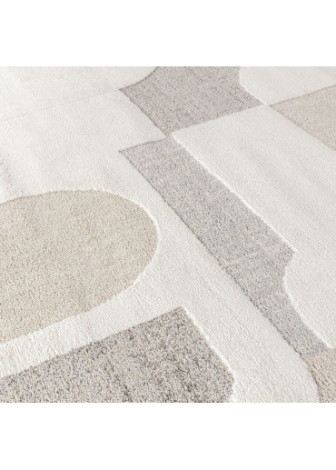 Tapis abstrait crème beige MONACO 60