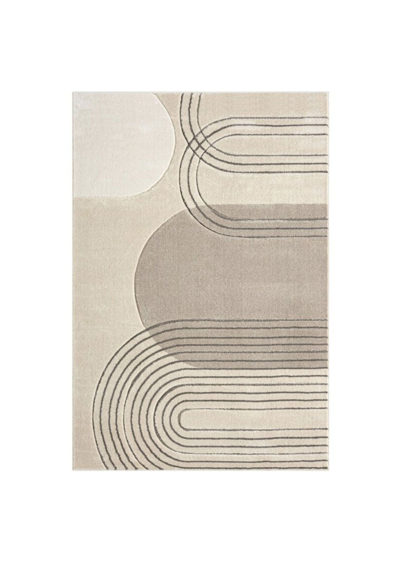 Tapis bohème beige marron TULUM