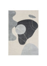 Tapis abstrait gris TULUM