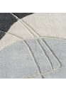 Tapis abstrait gris TULUM