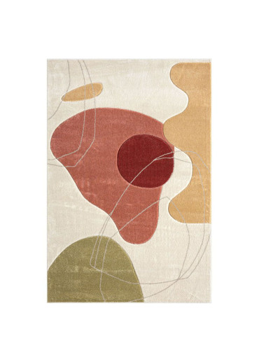 Tapis abstrait multicolore TULUM