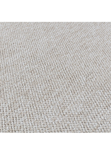 Tapis tissé effet laine beige EFES 03