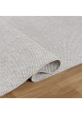 Tapis tissé effet laine beige EFES 03