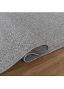 Tapis tissé effet laine gris EFES 03