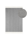 Tapis tissé effet laine gris EFES 60