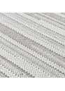 Tapis tissé effet laine crème beige EFES 18