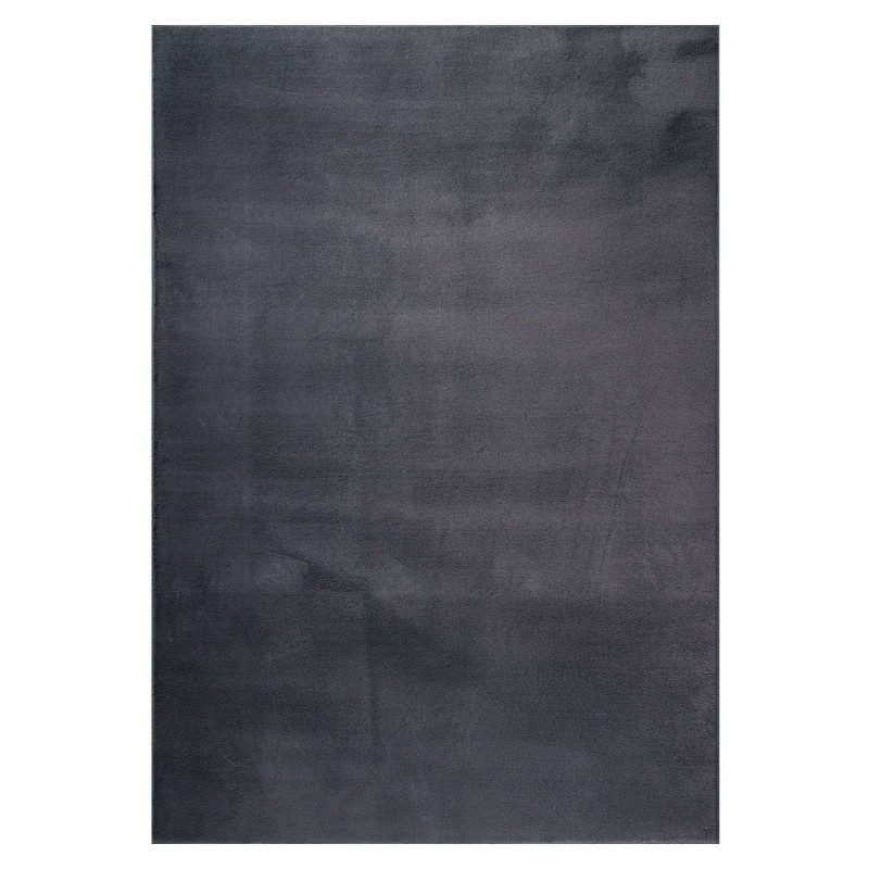 Tapis doux lavable gris anthracite - COSY